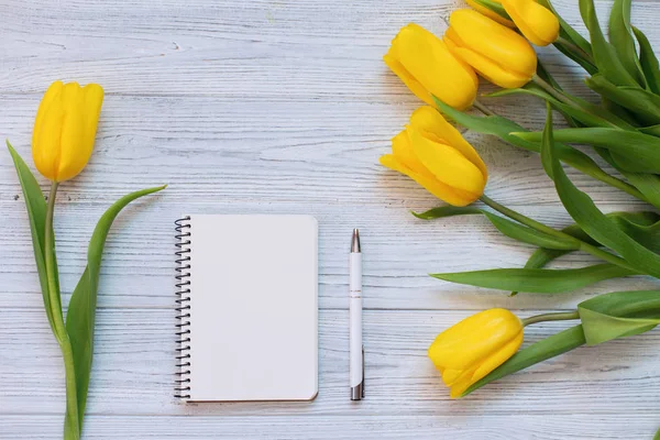 Composición festiva de primavera. Puesta plana — Foto de Stock