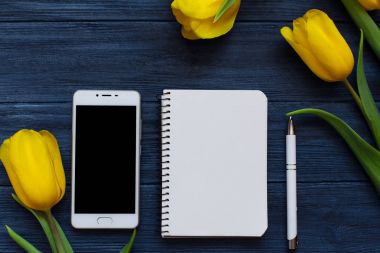 Festival bahar kompozisyon. Düz yatıyordu