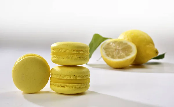 Maccarons al limone — Fotografia de Stock