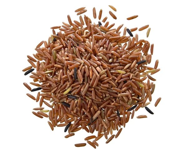 Cumulo di chicchi di riso rosso — Foto Stock