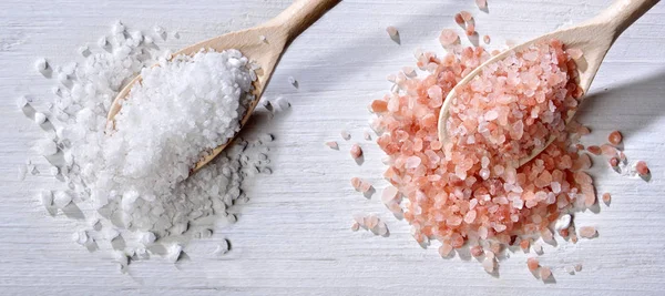 Sale marino bianco e sale rosa