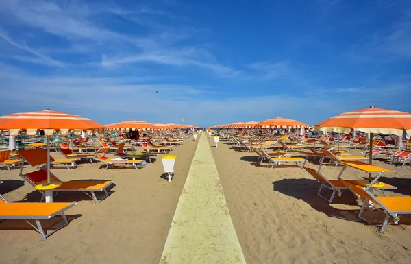 Spiaggia di Rimini — Stok fotoğraf