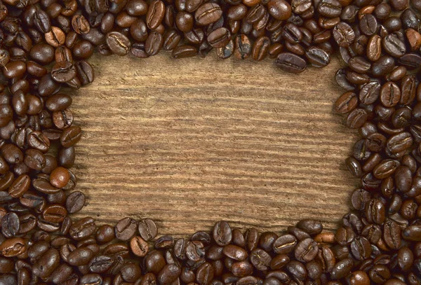 Frame with coffee beans — Stock Photo, Image