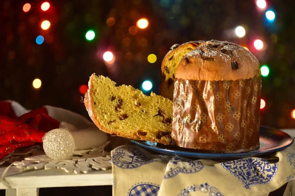 Panettone classico di Natale — 스톡 사진