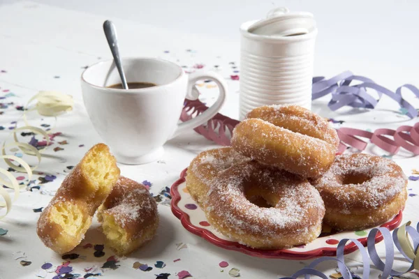 Ciambelle di carnevale — Stockfoto