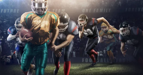 3d spor arena acımasız futbol eylem. Olgun oyuncu topu ile