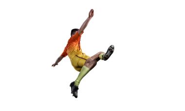 Futbolcu yalıtım eylem içinde