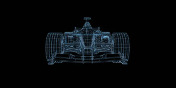 3D рендеринг гоночных автомобилей — стоковое фото