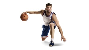 bir basketbol oyuncusu atlamak yalıtım