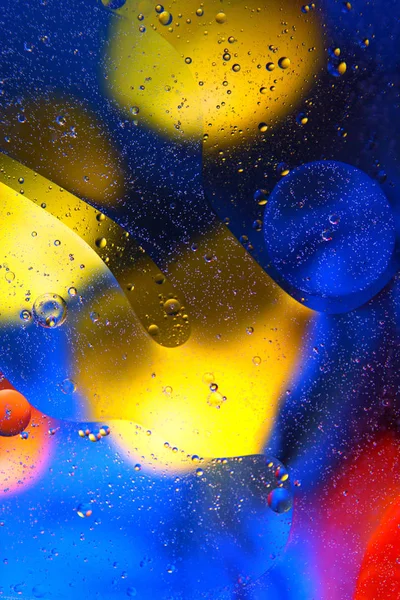 Fondo Brillante Formas Diferentes Colores Burbujas — Foto de Stock