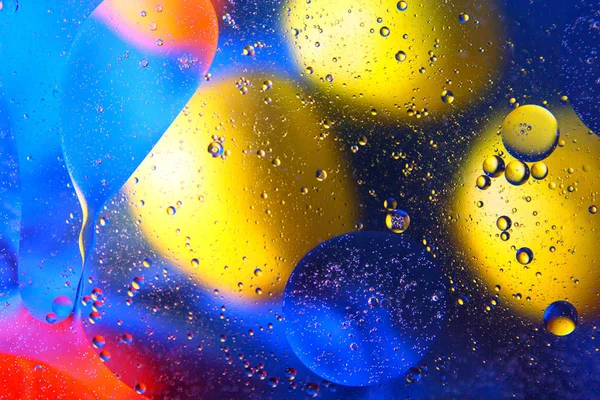 Fondo Brillante Formas Diferentes Colores Burbujas — Foto de Stock