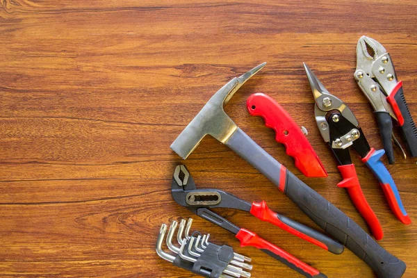 Arka plan. Ahşap arka plan üzerinde araçları Anahtar Kilit Hizmetleri