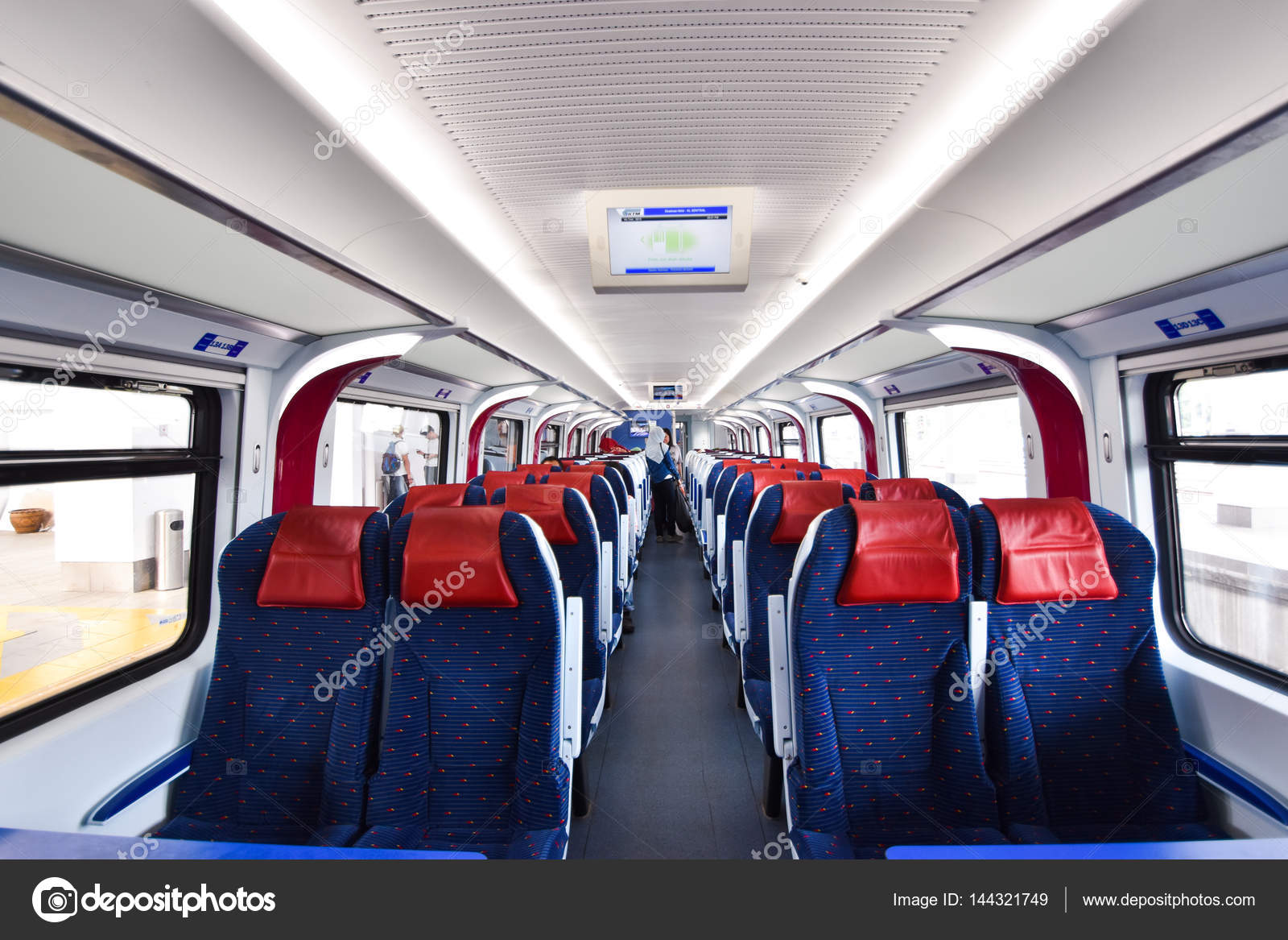 Inside ETS Train inter- city rail service in Malaysia ...