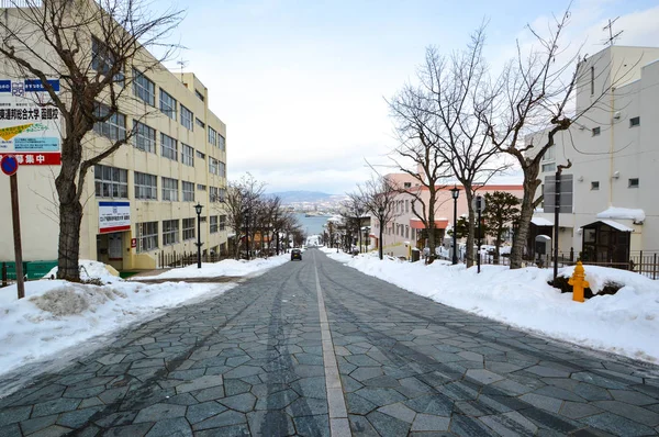 MOTOMACHI, Hakodate, Hokkaido Japonya bölgede yamaçlarında.