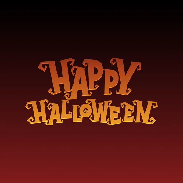 Inscripción en el fondo Feliz Halloween — Vector de stock