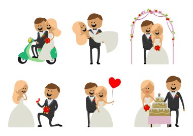 karı koca mutlu düğün olmak