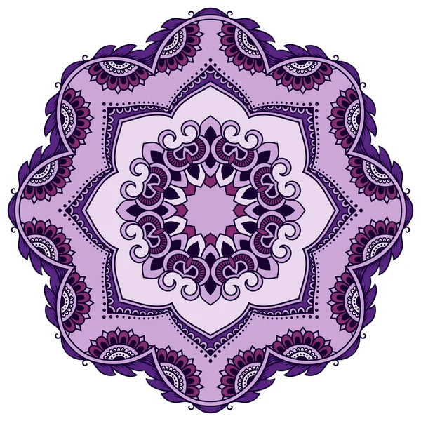 Renk dairesel desen - Mandala. Oryantal tarzı dekorasyon.