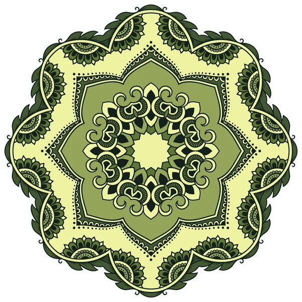 Renk dairesel desen - Mandala. Oryantal tarzı dekorasyon.