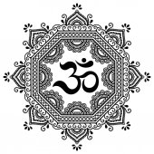 circular pattern in the form of a mandala om decorative symbol circular pattern in the form of a mandala om decorative symbol
