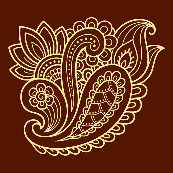 Henna tattoo bloem sjabloon. Mehndi stijl. Het aantal decoratieve patronen in de oosterse stijl. Henna tattoo bloem sjabloon. Mehndi stijl. Set van Decoratieve patronen in de oosterse stijl. — Stockvector