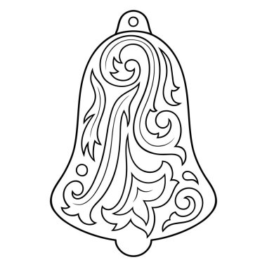 Noel dekorasyon çan şeklinde. Yılbaşı oyuncak kar ve yayla.