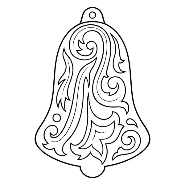 Noel dekorasyon çan şeklinde. Yılbaşı oyuncak kar ve yayla.