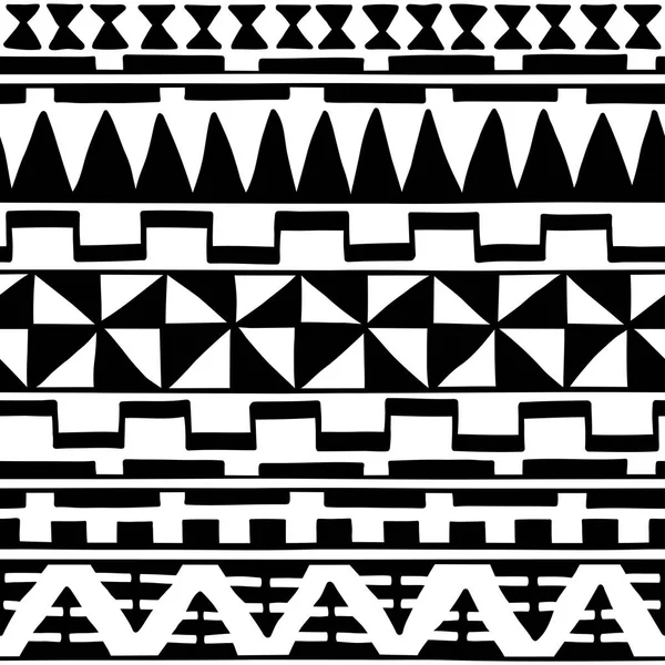 Naadloze Patroon Etnische Stijl Decoratieve Element Afrikaans Thema Set Vintage — Stockvector