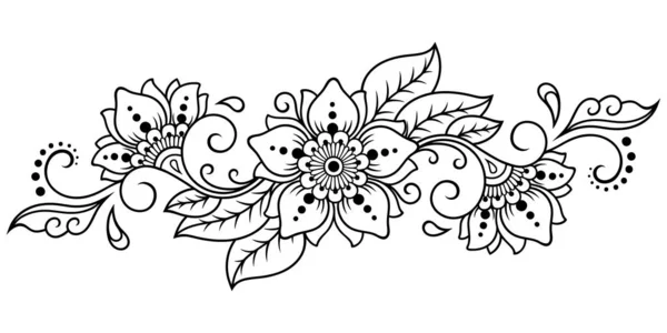 Set Mehndi Flower Pattern Henna Drawing Tattoo Decoration Ethnic Oriental  Stock Vector by ©rugame.tera.gmail.com 388614872