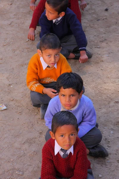 Little boys on morning prayer — Stock Photo, Image