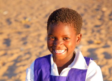 Malawi Gölü üzerinde yerel küçük çocuk