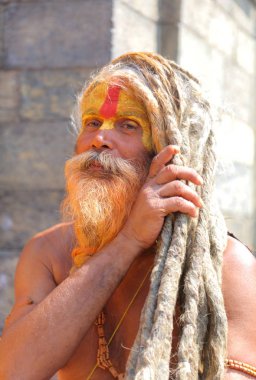 Pashupatinath yaşlı adam 