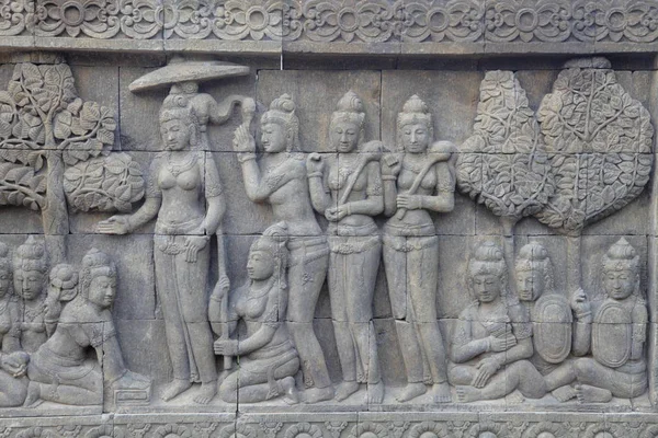Πέτρα καταμερισμού στο Borobudur — Φωτογραφία Αρχείου