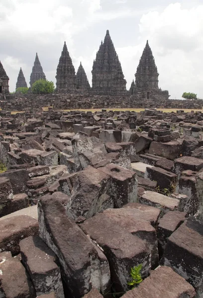 Prambanan chrámy v Indonésii — Stock fotografie