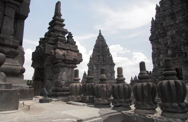 Prambanan chrámy v Indonésii — Stock fotografie