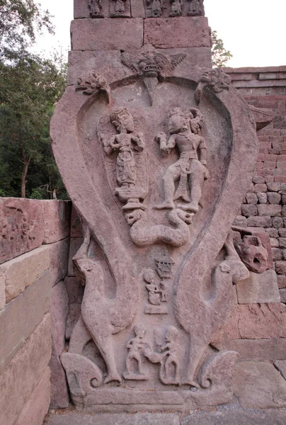 Sculptuur in Candi Sukuh-Hindu tempel — Stockfoto