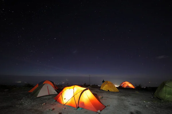 Camping op Mt. Kilimanjaro — Stockfoto