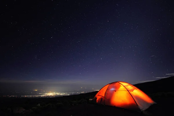 Campsite on Mt. Kilimanjaro