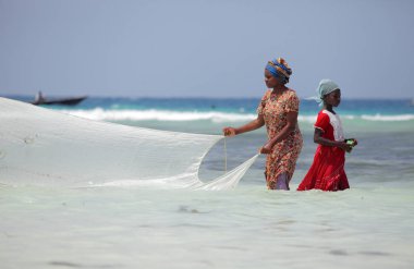 Zanzibar kadınların görünümü 