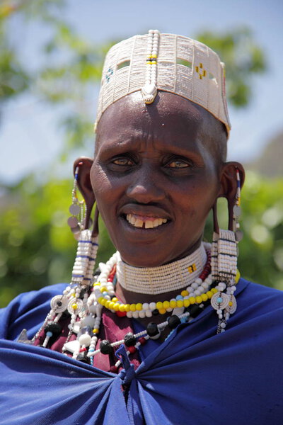 woman in maasai villages