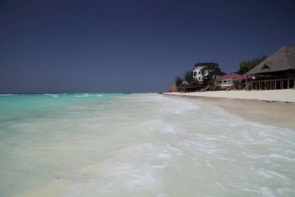 Piękna plaża na wyspie Zanzibar — Zdjęcie stockowe