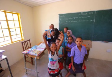 School in Grashoek village clipart