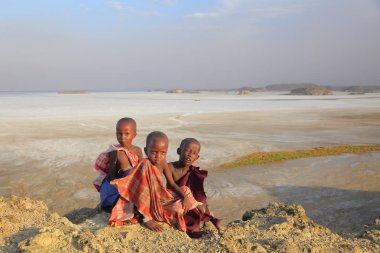 Çocuk Masai kabilesi, Tanzanya