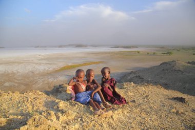 Çocuk Masai kabilesi, Tanzanya