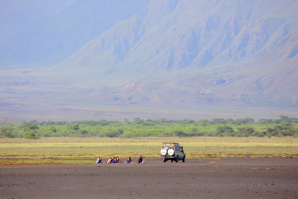 Maasai Roupas Tradicionais Tanzânia — Fotografia de Stock