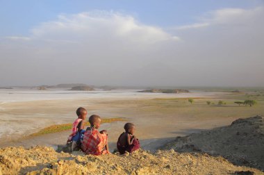 Çocuk Masai kabilesi, Tanzanya