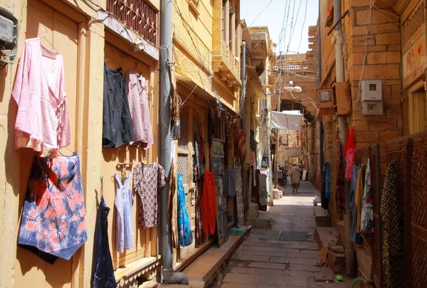 Jaisalmer bevásárlónegyedtől. India — Stock Fotó