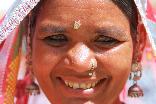 Mujer Local Jaisalmer India Estado Rajastán —  Fotos de Stock