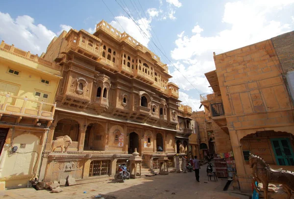 Jaisalmer에 좁은 거리. 인도. — 스톡 사진