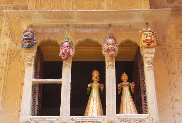 Staré město palác uvnitř Jaisalmer Fort — Stock fotografie