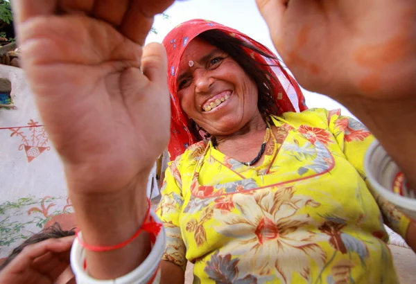 Mujer india local en Jaisalmer —  Fotos de Stock